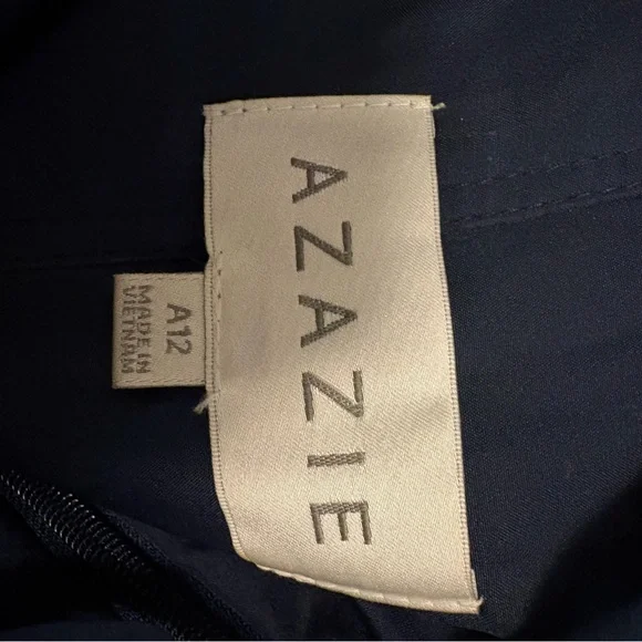 Dark Navy Azazie Cora - Picture 8 of 8